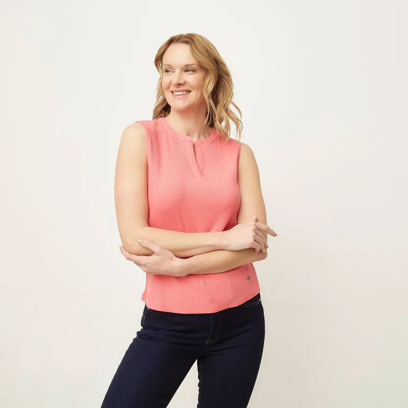 NEWPORT - Polo Sin Mangas Casual Mujer Newport