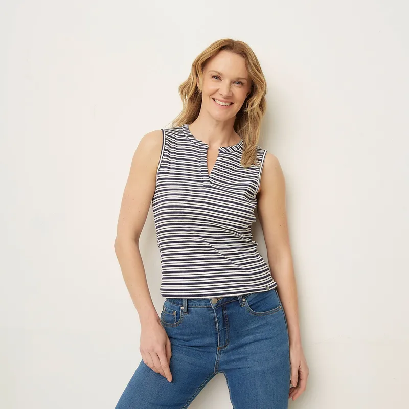 NEWPORT - Polo Sin Mangas Casual Mujer Newport