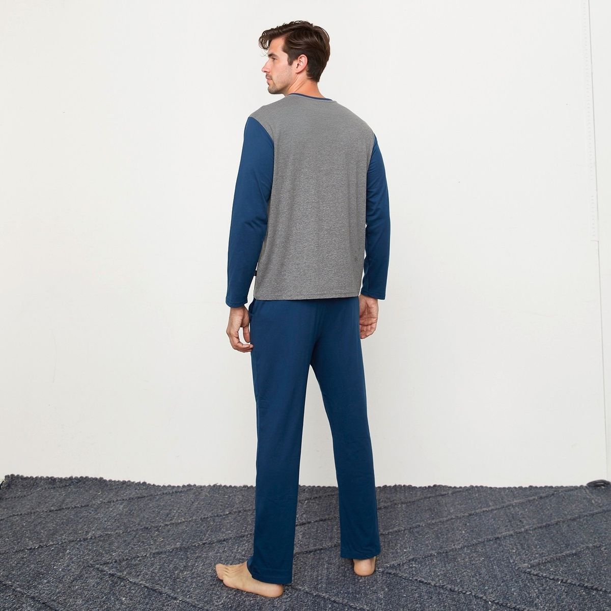 NEWPORT - Pijama Newport Algodón Manga Larga Hombre