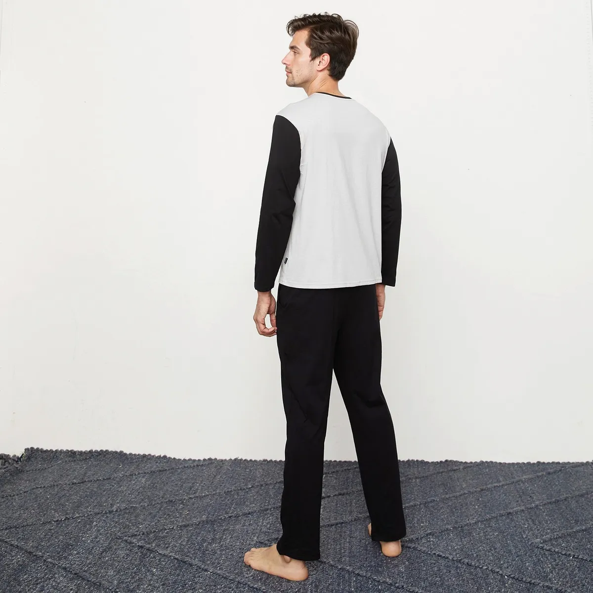 NEWPORT - Pijama Newport Algodón Manga Larga Hombre