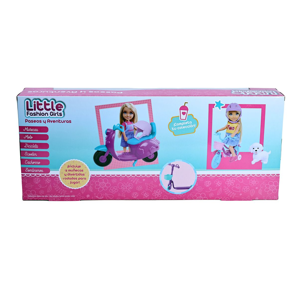 KIDS N PLAY - Playset Mini Muñeca Moto Bici Scooter