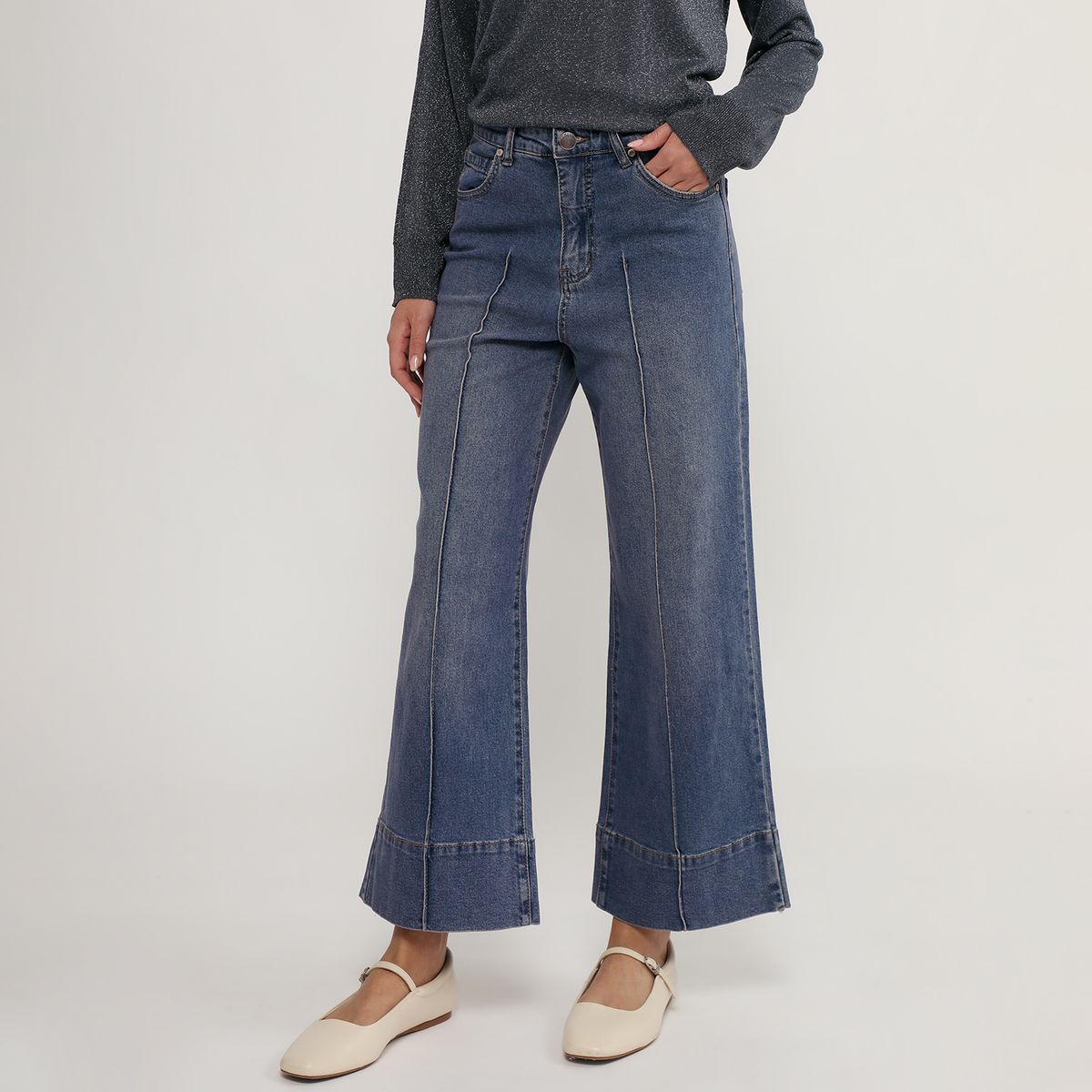 BASEMENT - Jean Wideleg Mujer Basement