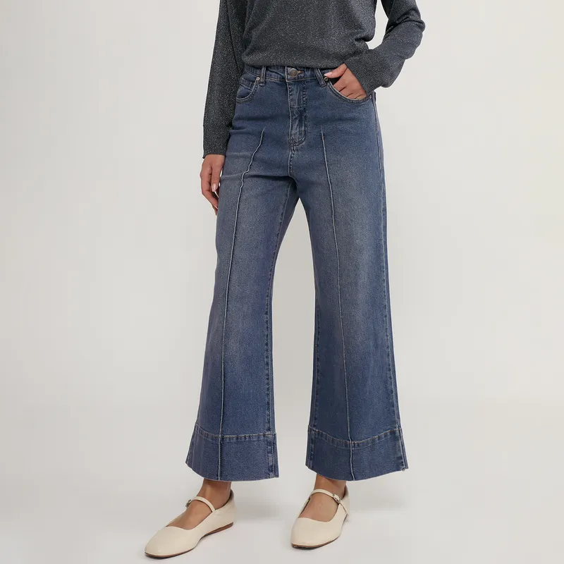 BASEMENT - Jean Wideleg Mujer Basement