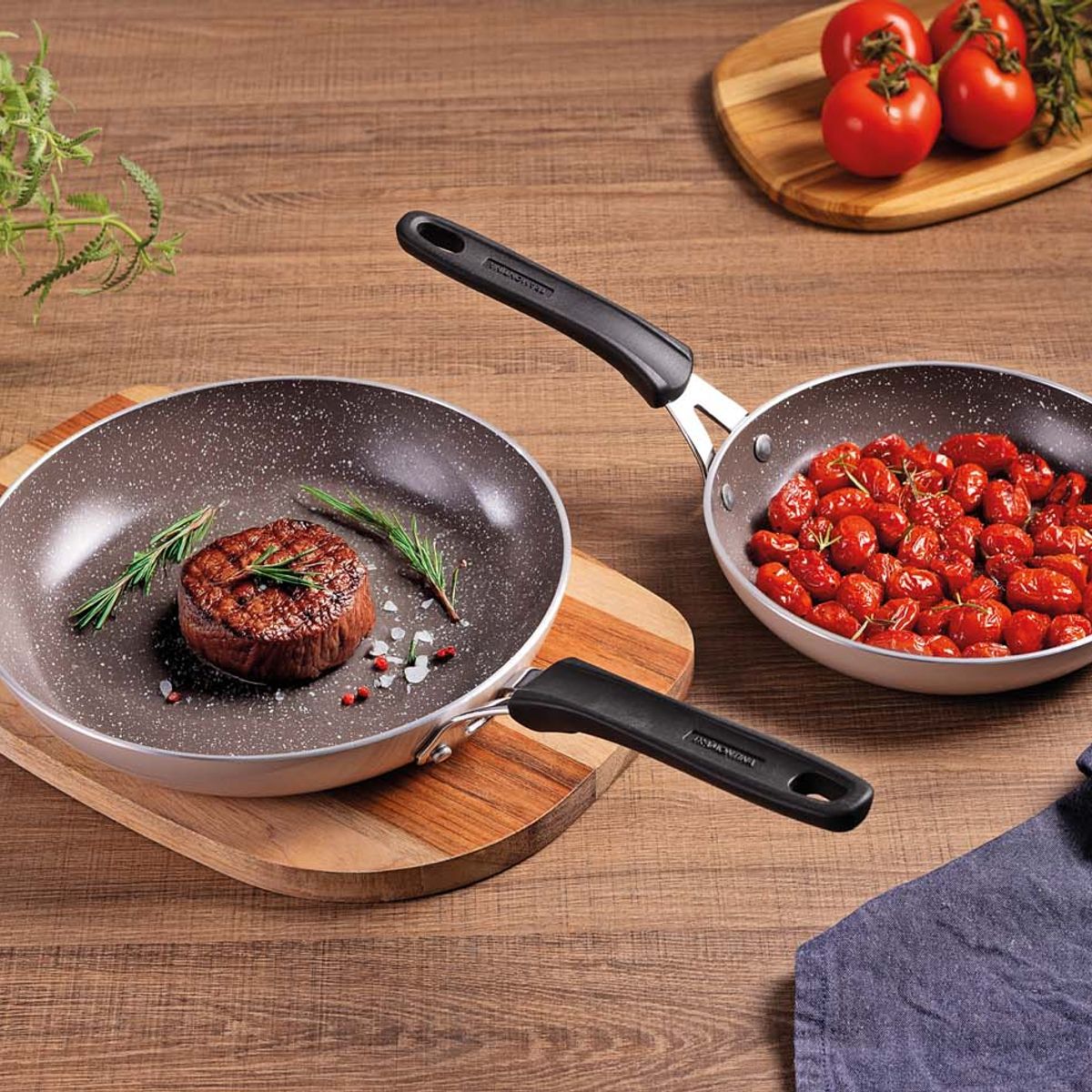 TRAMONTINA - Set X2 Sartenes Cerámica 20 Cm Y 24 Cm