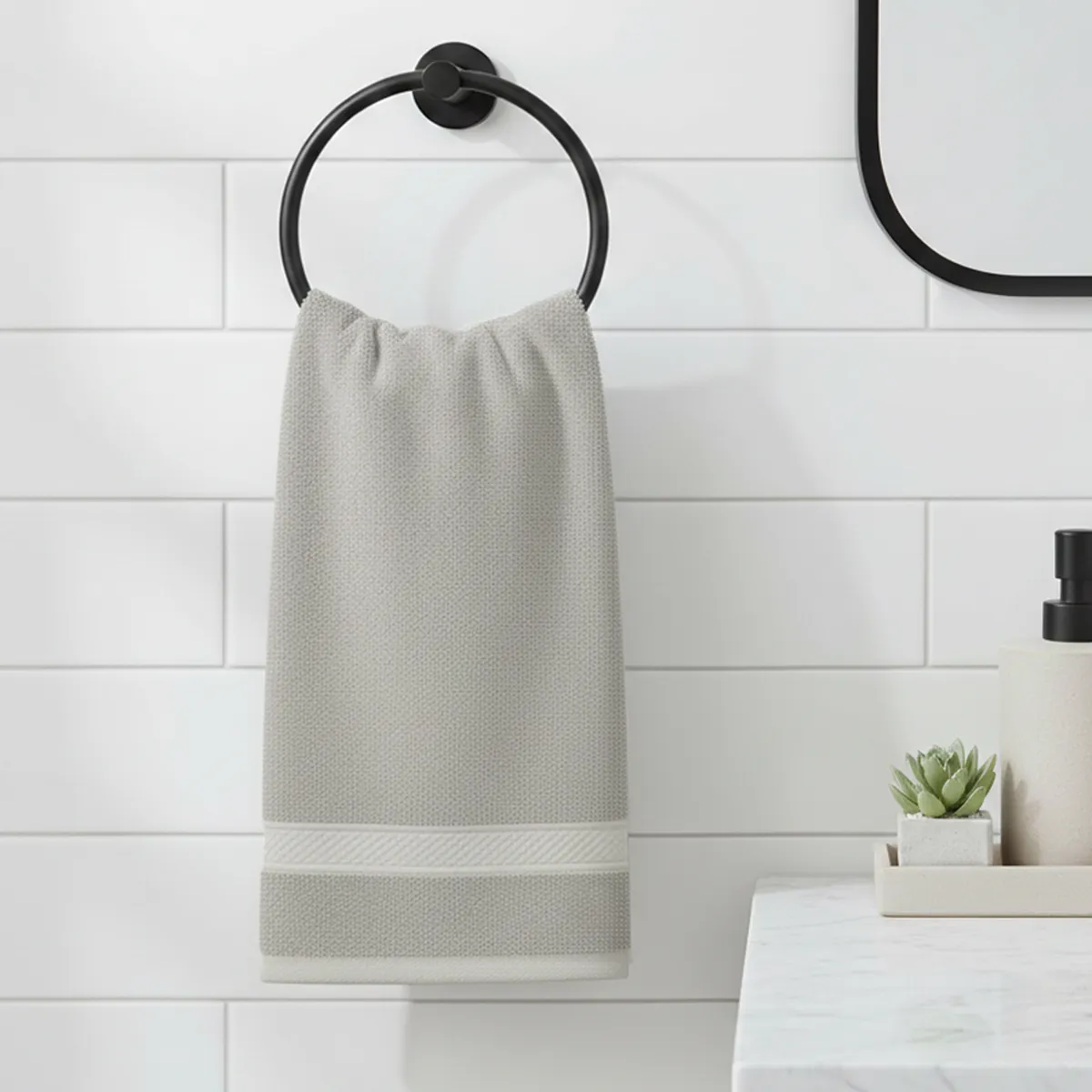 BASEMENT HOME - Set x6 Toallas Cara/Mano/Baño 500gr