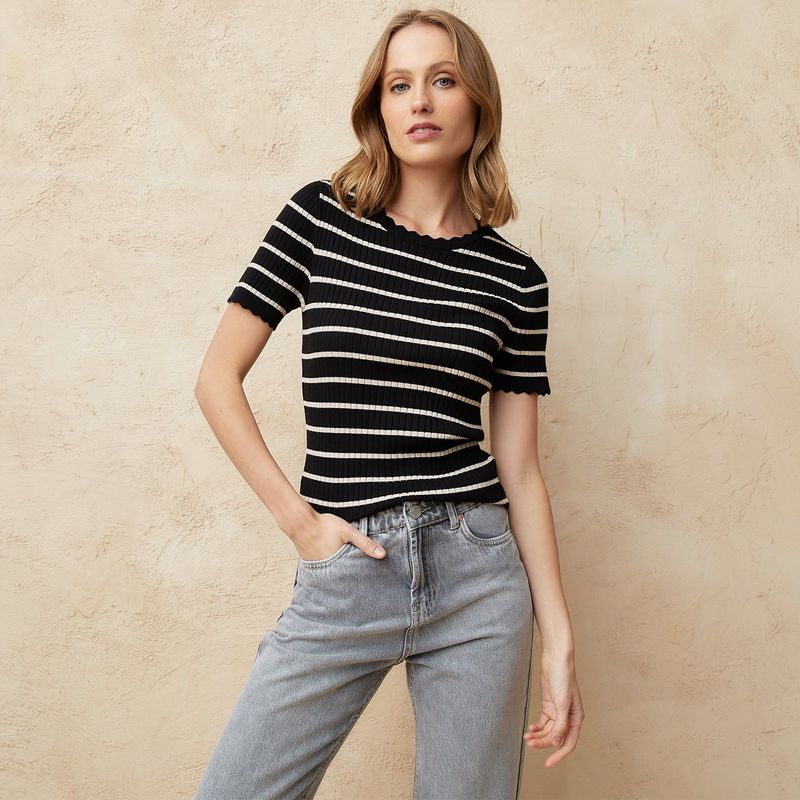 BASEMENT - Polo Manga Corta Mujer Basement