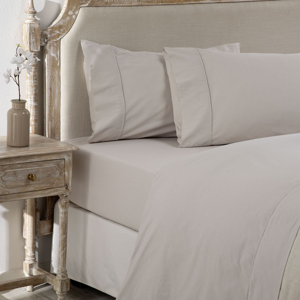 ROBERTA ALLEN - Juego de Sábanas Lisas 100% Algodón 180 Hilos