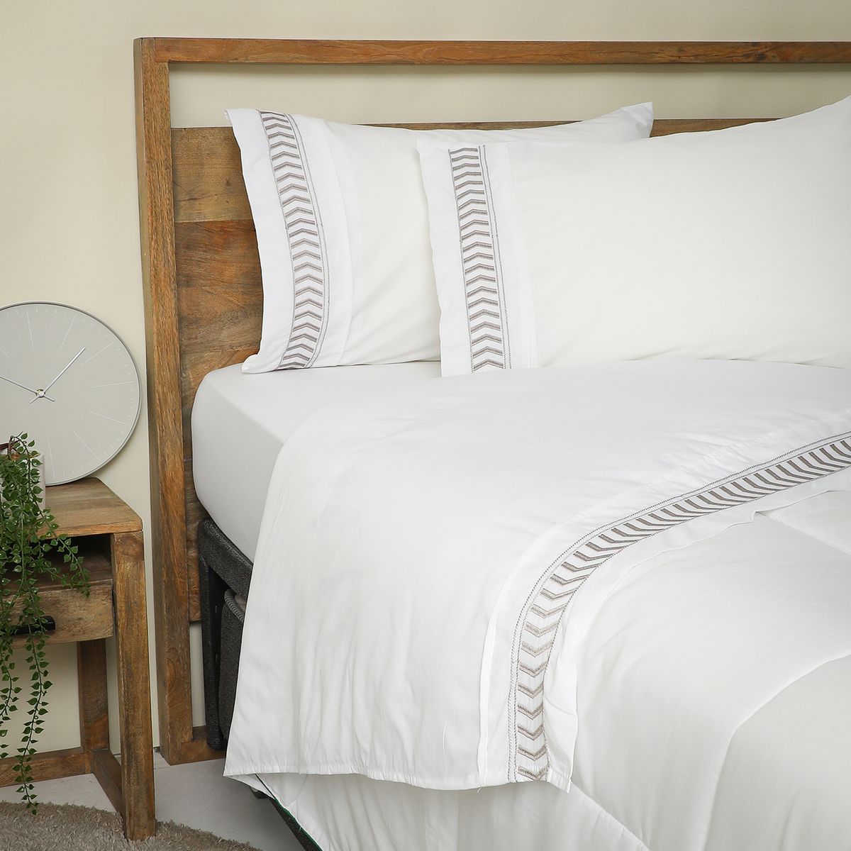 ROBERTA ALLEN - Juego De Sábanas Bordadas 180 Hilos