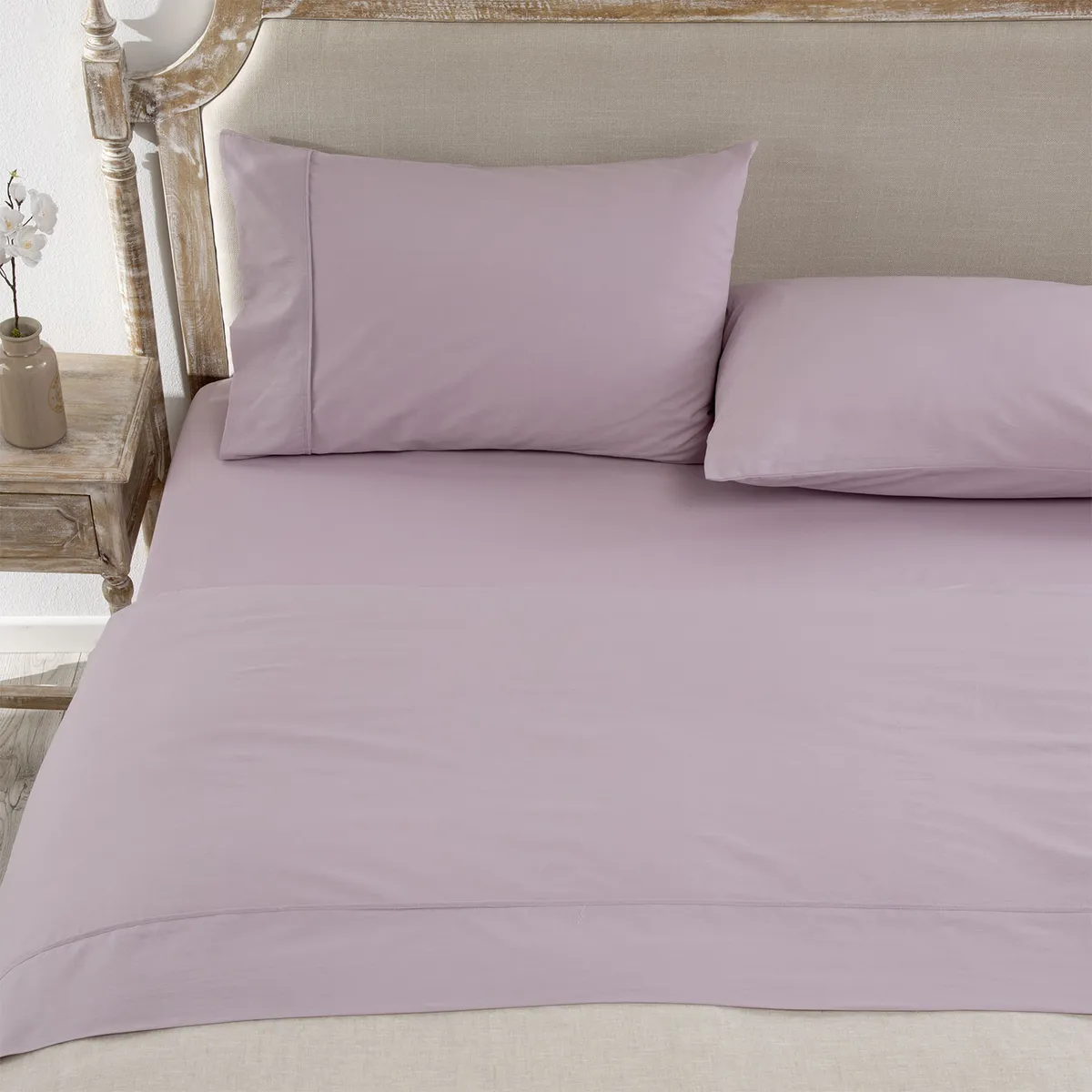 ROBERTA ALLEN - Juego de Sábanas Lisas 100% Algodón 180 Hilos