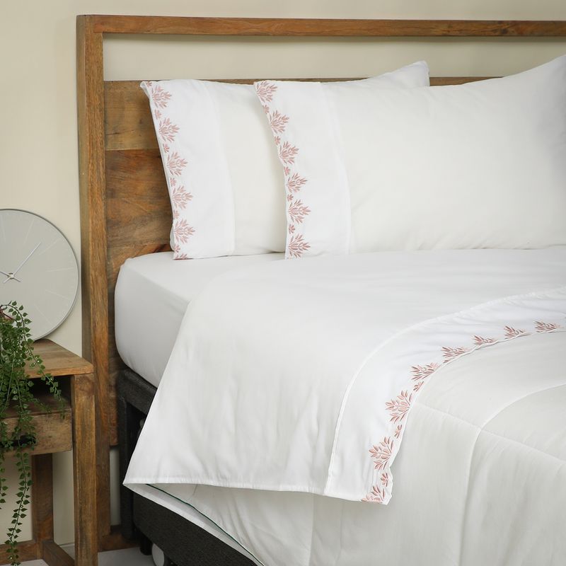 ROBERTA ALLEN - Juego De Sábanas Bordadas 180 Hilos