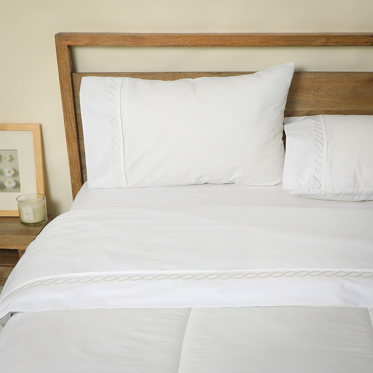 ROBERTA ALLEN - Juego De Sábanas Bordadas 180 Hilos