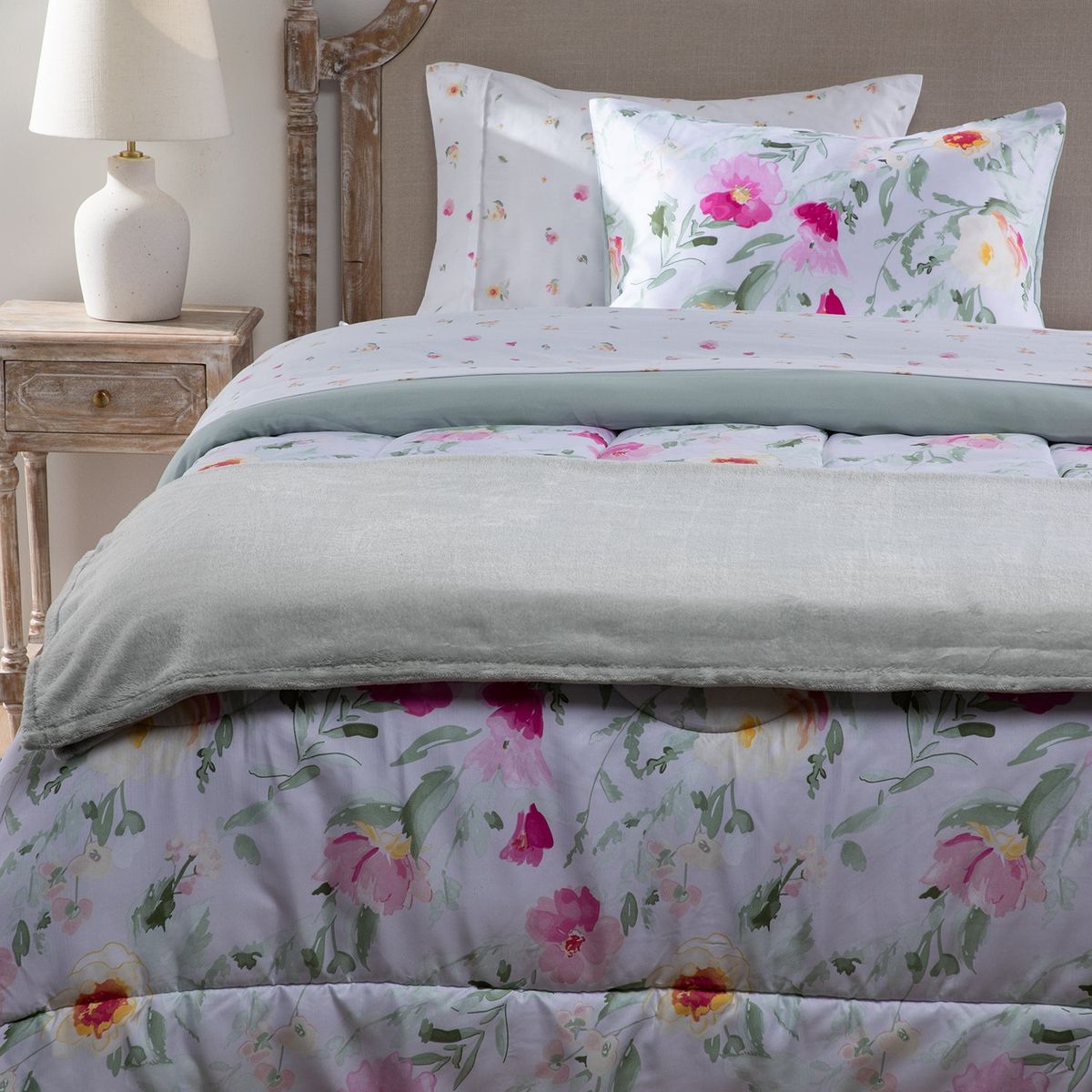 ROBERTA ALLEN - Juego de Cama: Edredón + Juego de Sábanas + Manta Roberta Allen