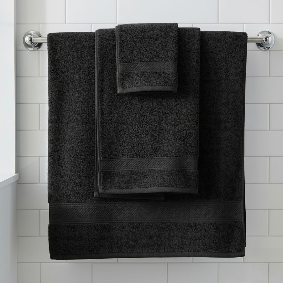 BASEMENT HOME - Set x6 Toallas Cara/Mano/Baño 500gr