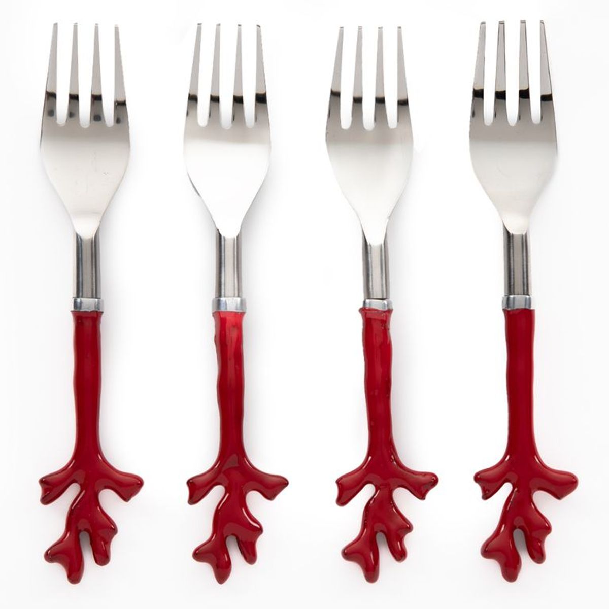 BASEMENT HOME - Set x4 Tenedores Coral Mar