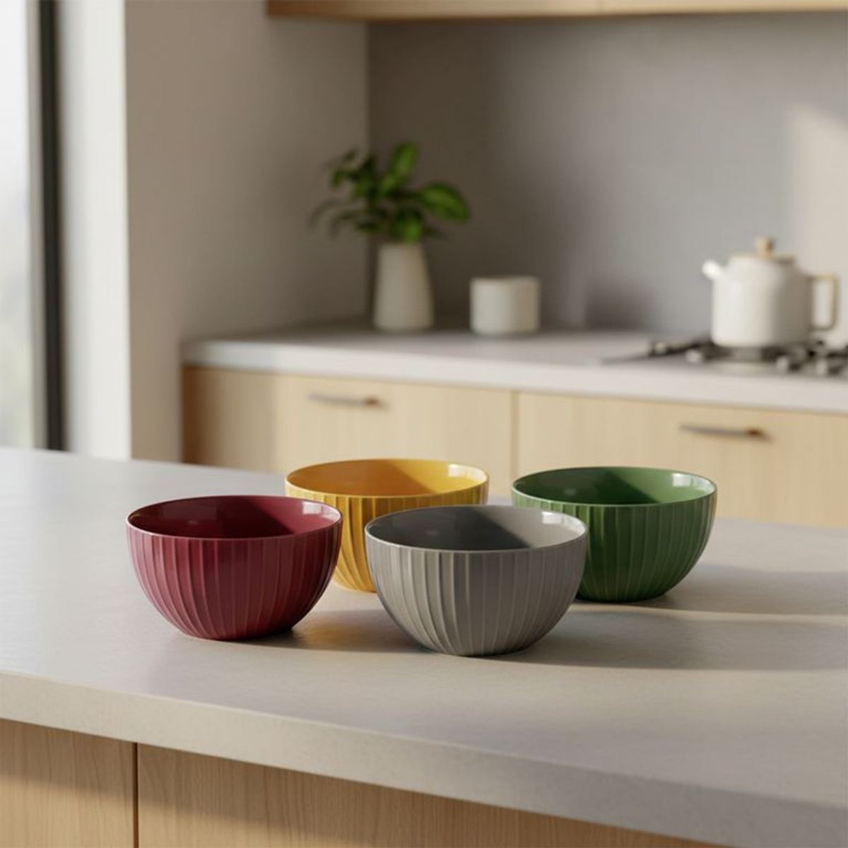 MICA - Set X4 Mini Bowls Color Play 13x7 Cm