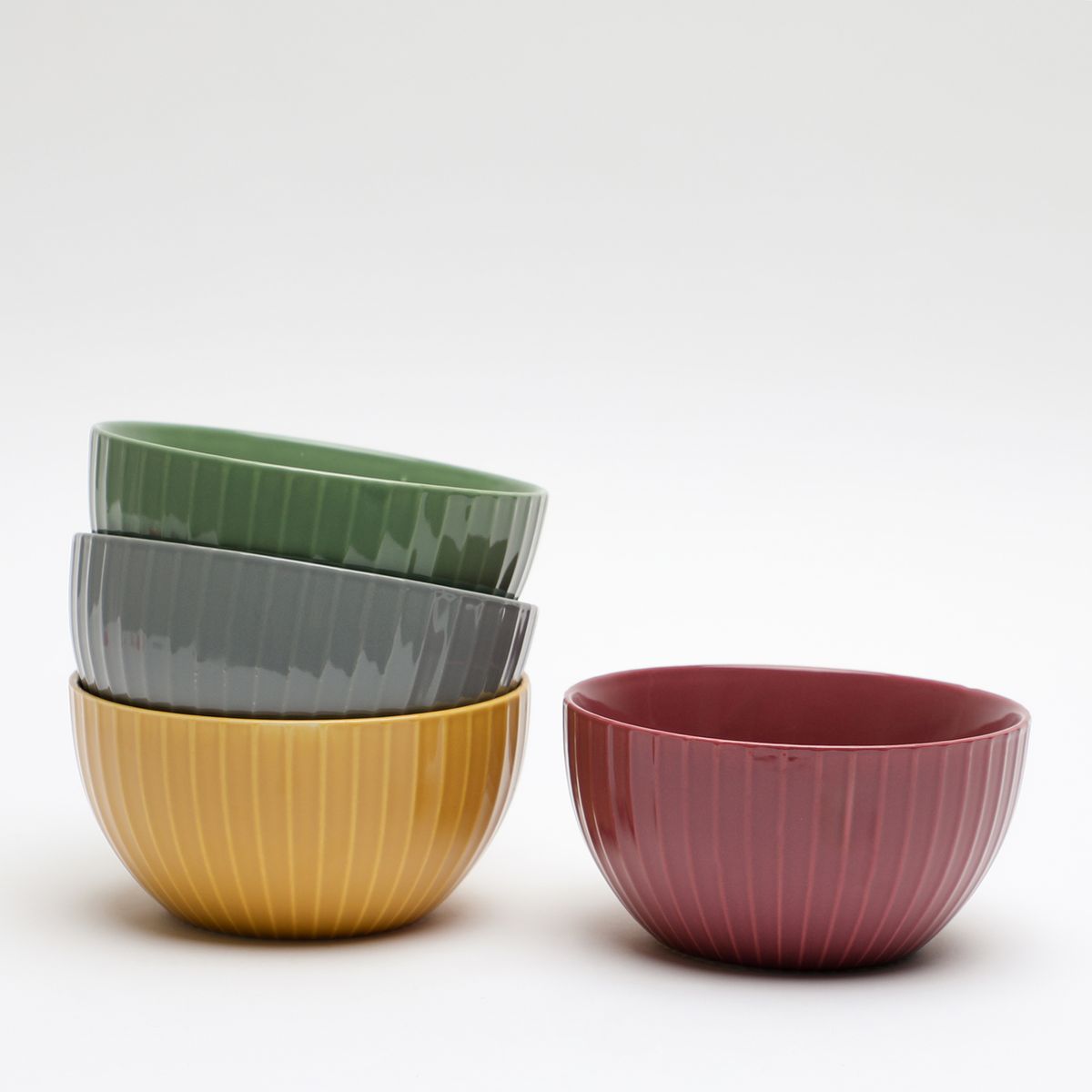 MICA - Set X4 Mini Bowls Color Play 13x7 Cm