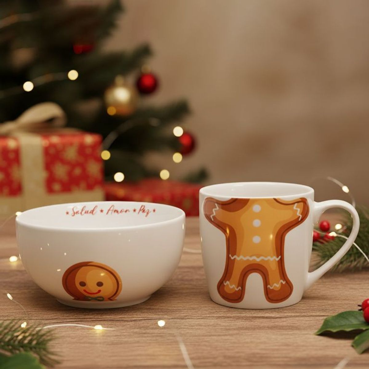 MICA - Set Taza + Bowl Navidad Reno 350 Ml