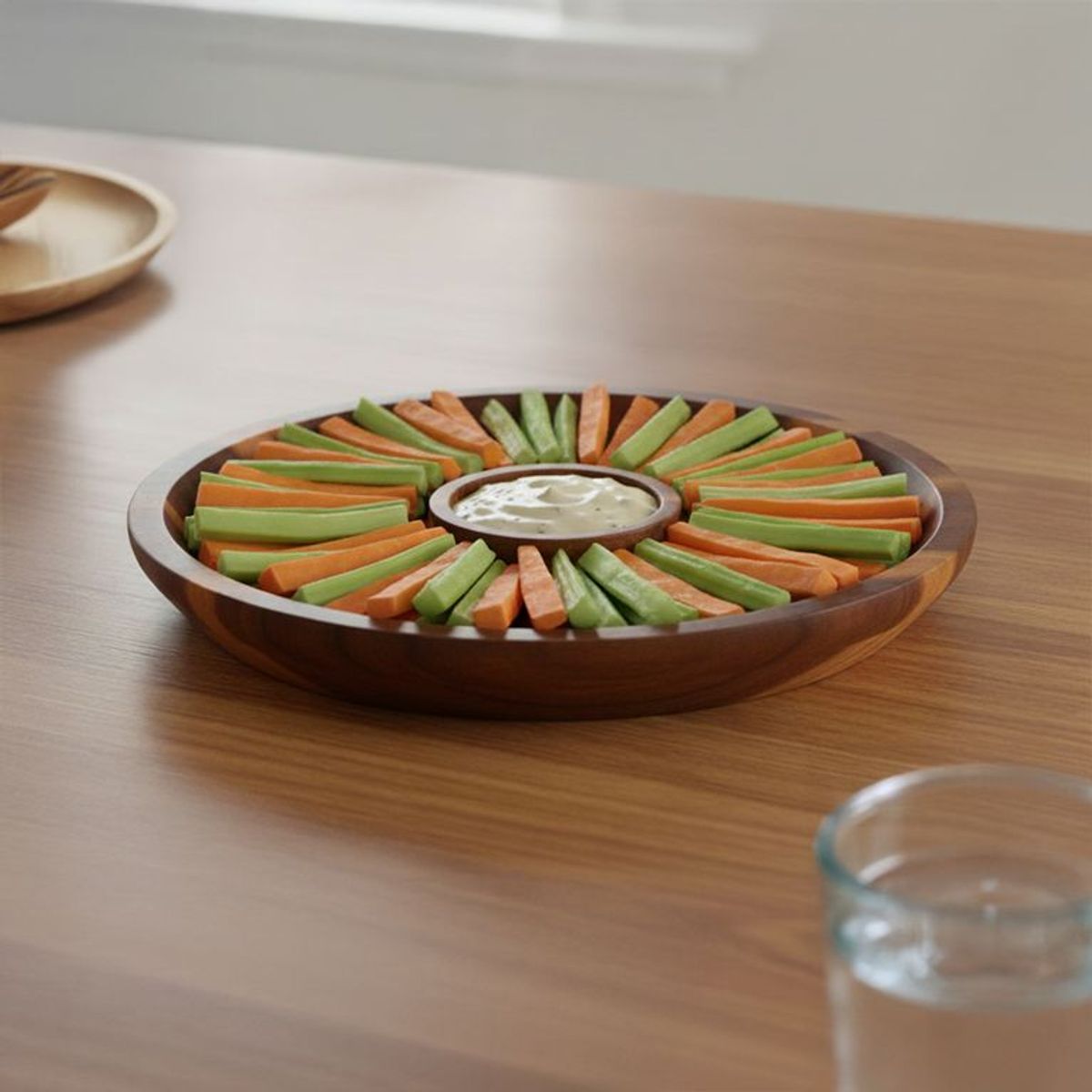 BASEMENT HOME - Fuente Piqueos Madera Acacia 30 Cm