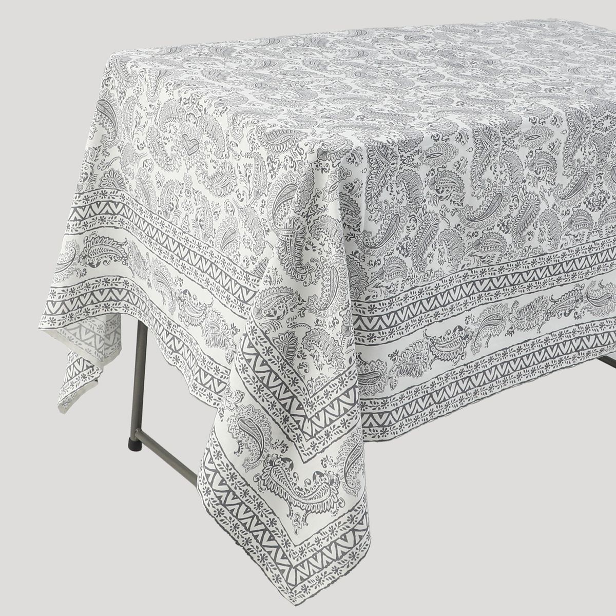 ROBERTA ALLEN - Mantel Bloc Print Gris 180x240 Cm