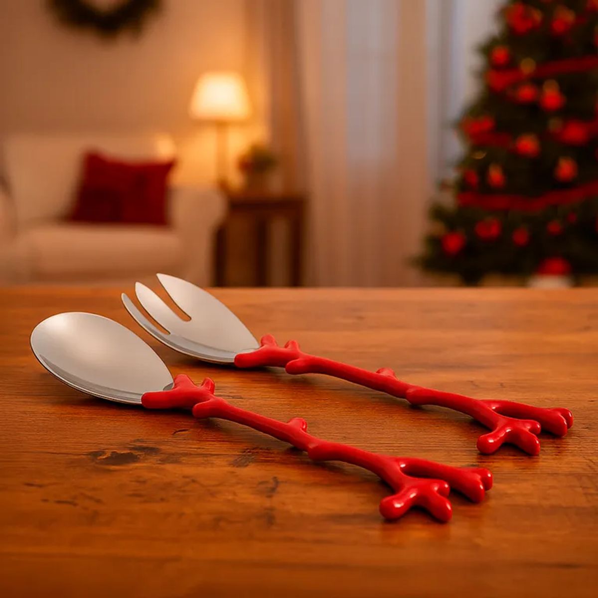 BASEMENT HOME - Set X2 Cubiertos De Servir Coral Mar