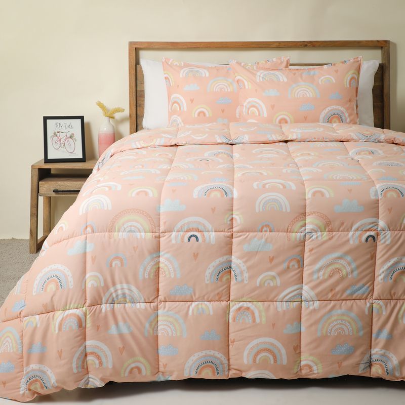 MICA KIDS - Edredón Infantil Wash Arcoíris