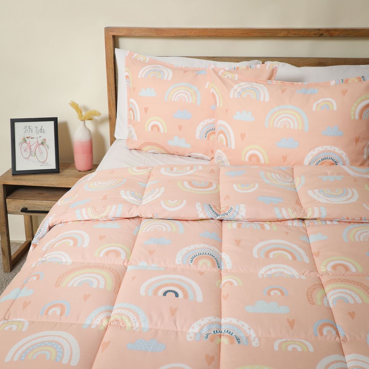 MICA KIDS - Edredón Infantil Wash Arcoíris