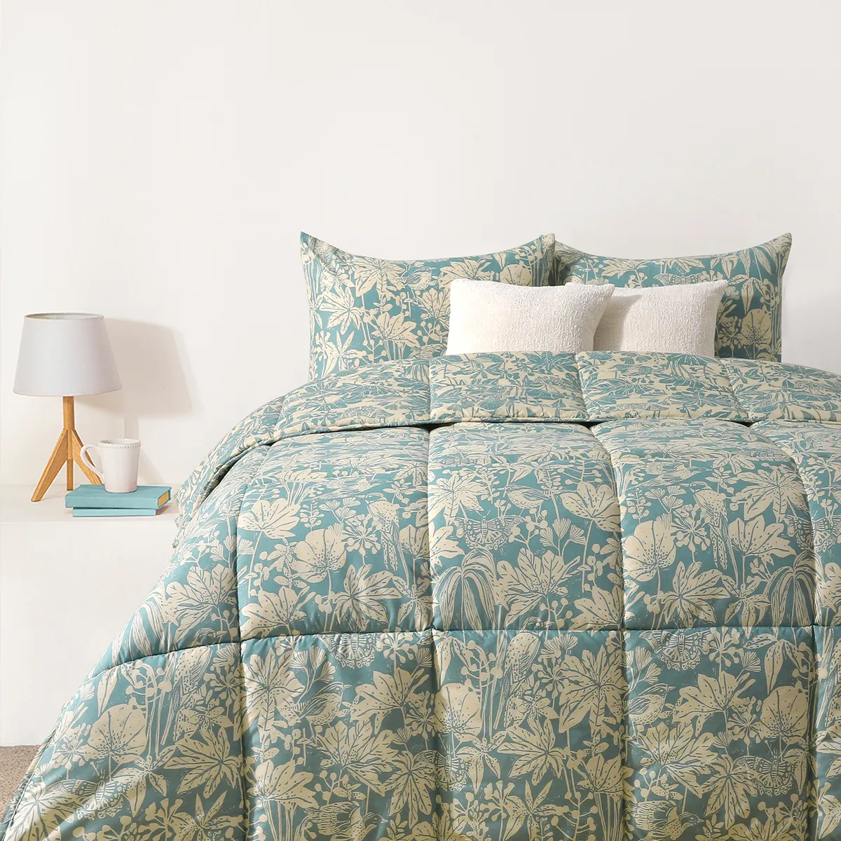 MICA - Edredón Estampado Reversible Floreado Mica