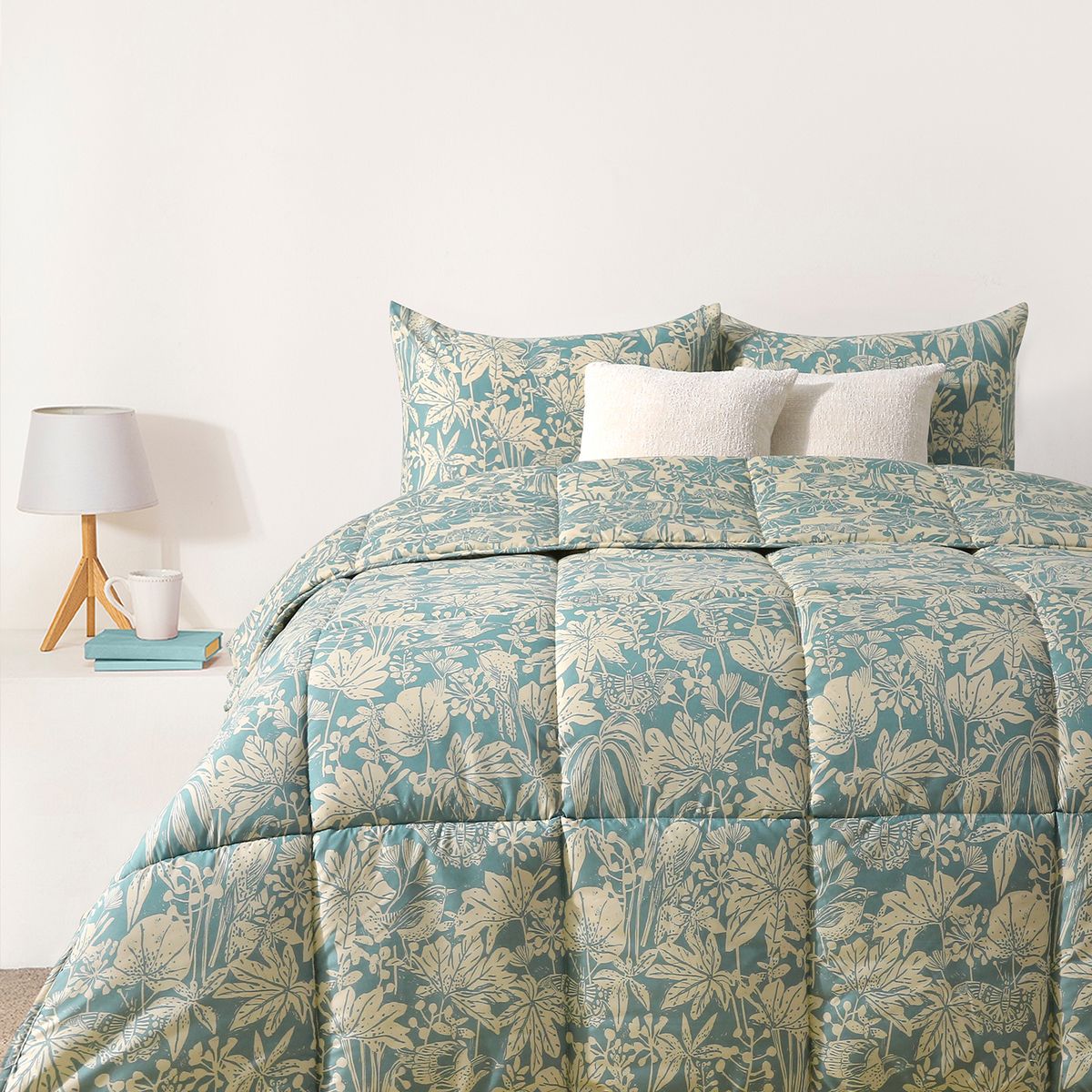 MICA - Edredón Estampado Reversible Floreado Mica