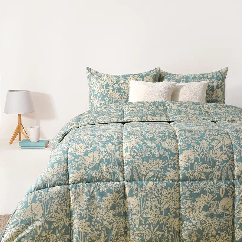 MICA - Edredón Estampado Reversible Floreado Mica