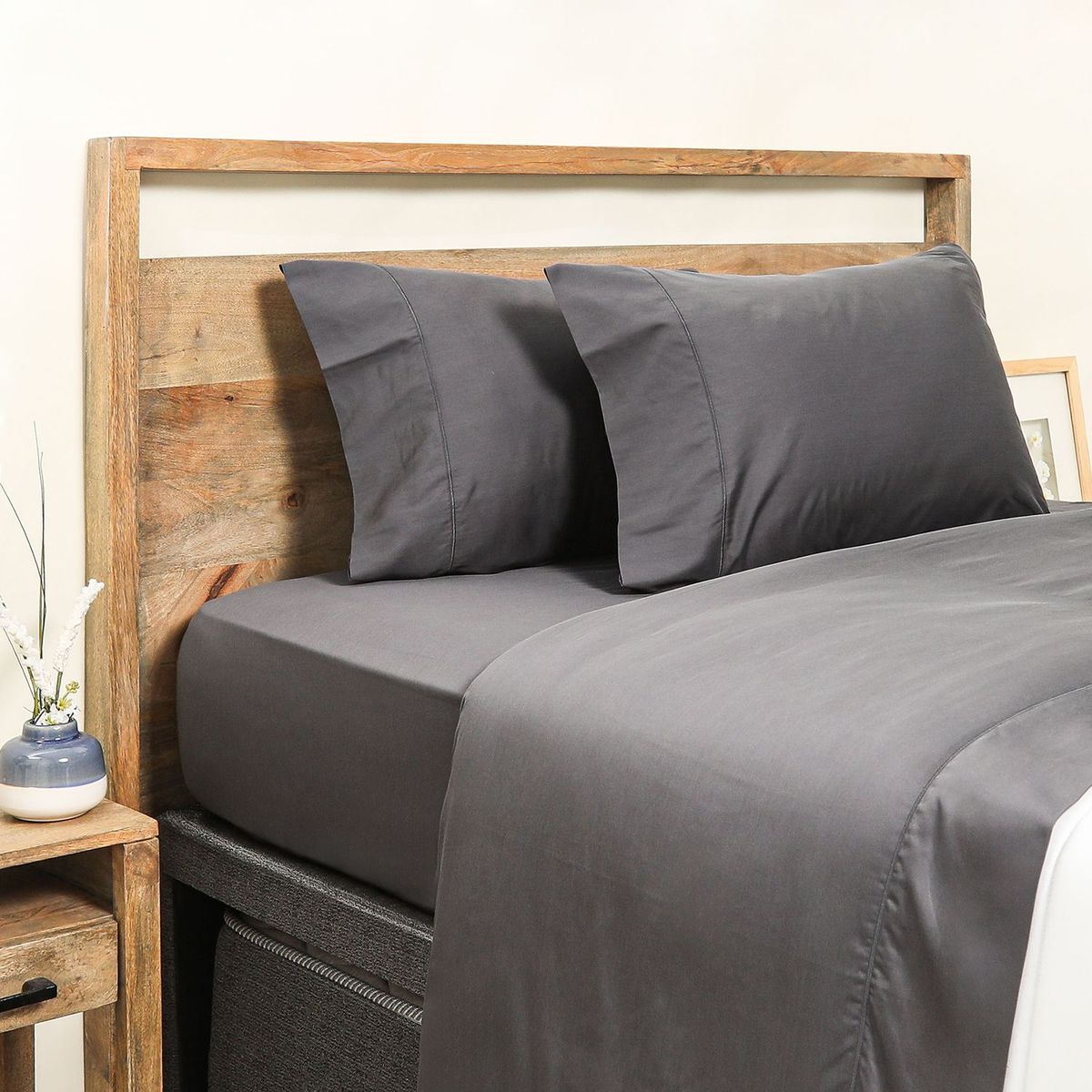 BASEMENT HOME - Juego de Sábanas Tencel Algodón 300 Hilos