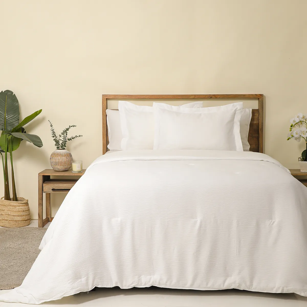 ROBERTA ALLEN - Edredón Delgado Texturado Blanco Rio