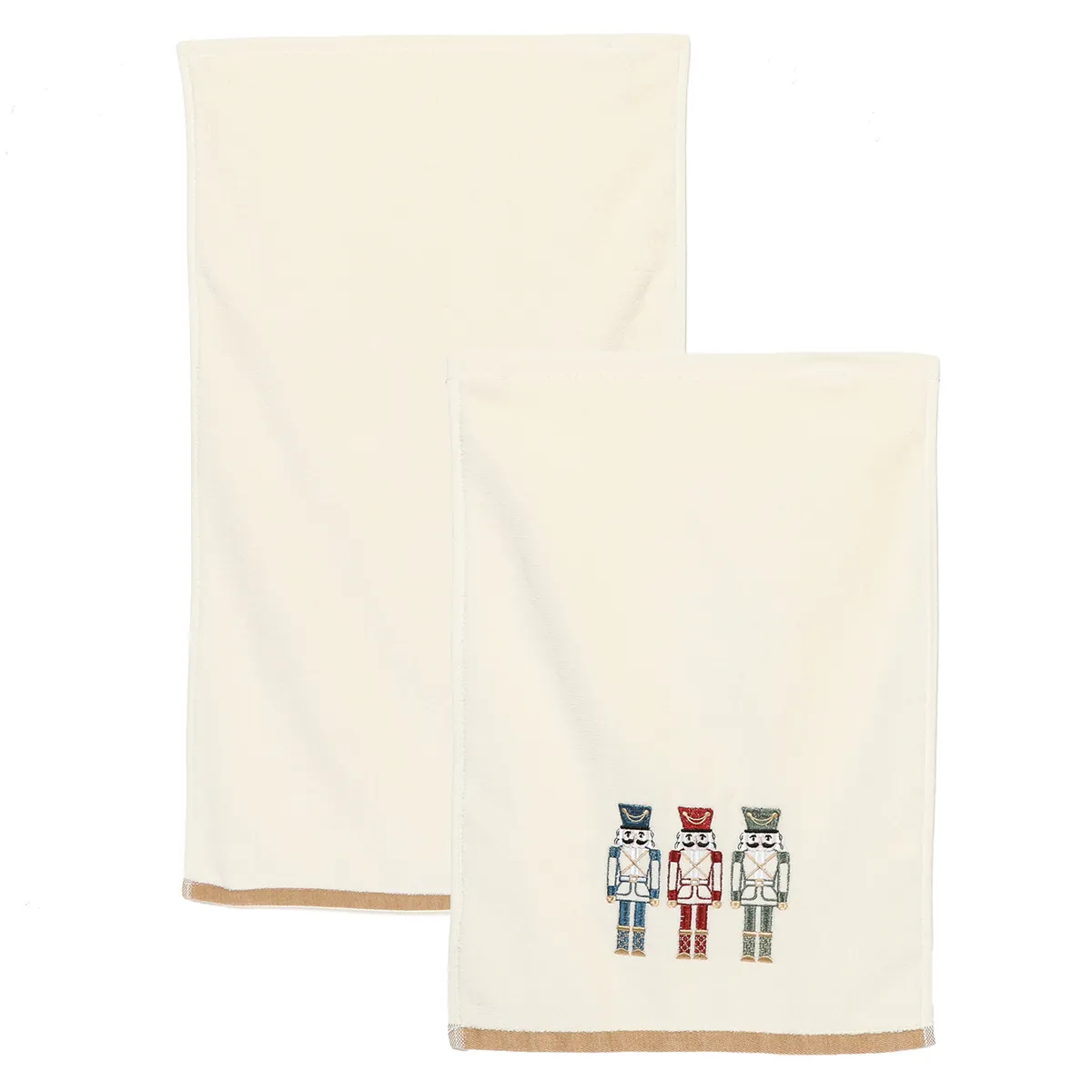 MICA - Set X2 Toallas Navideñas Cascanueces