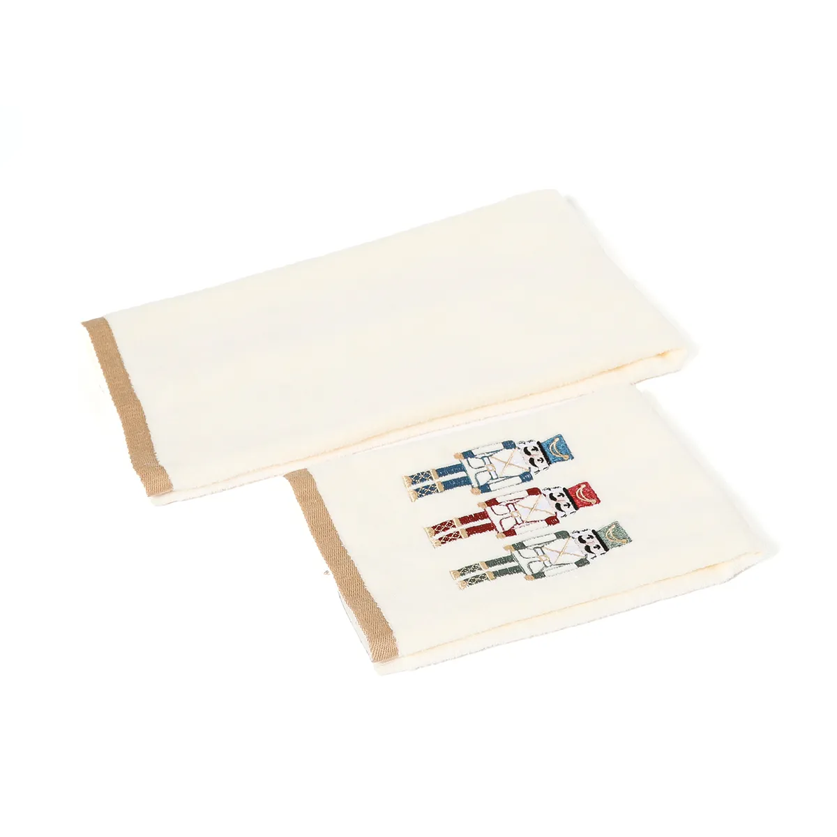 MICA - Set X2 Toallas Navideñas Cascanueces