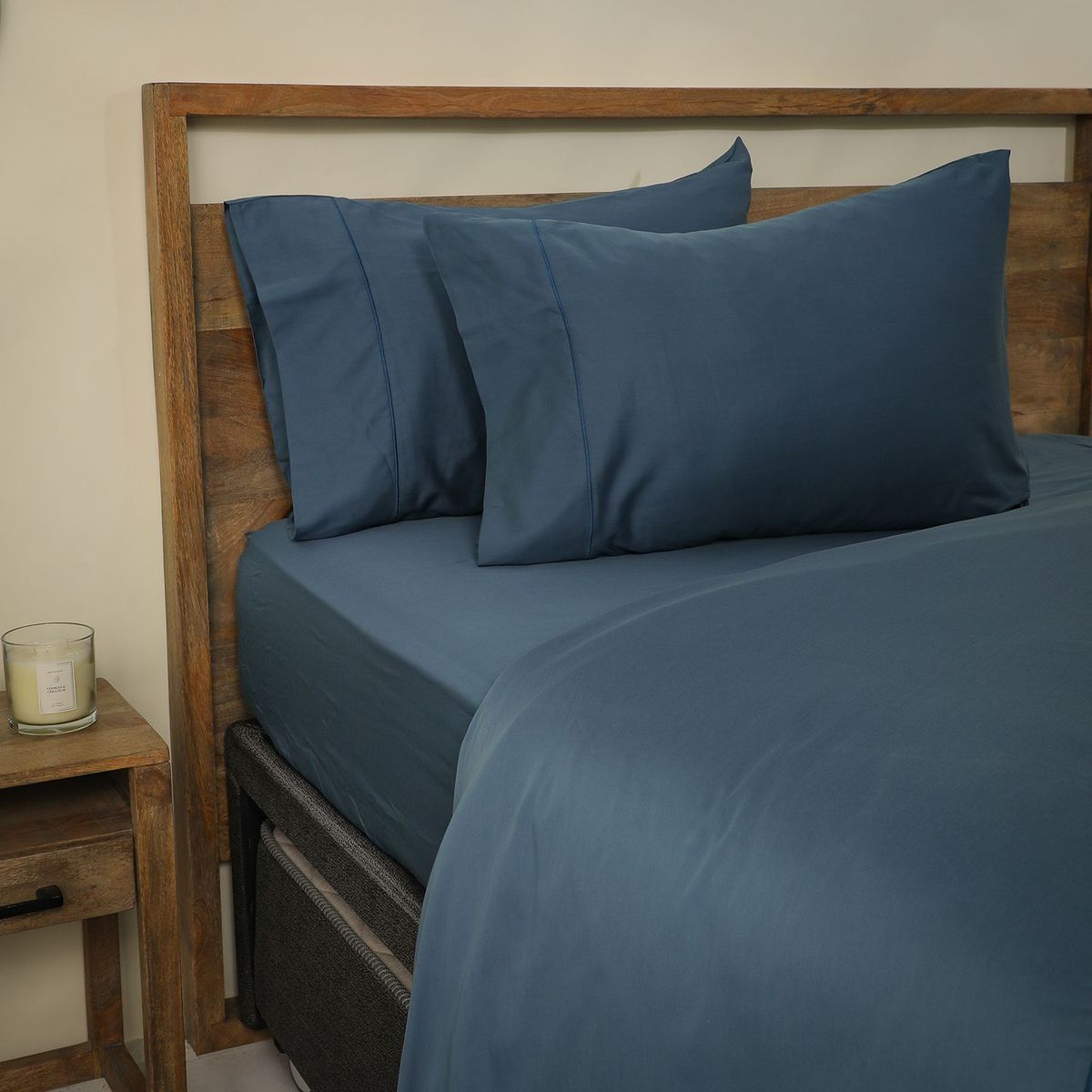 BASEMENT HOME - Juego de Sábanas Tencel Algodón 300 Hilos