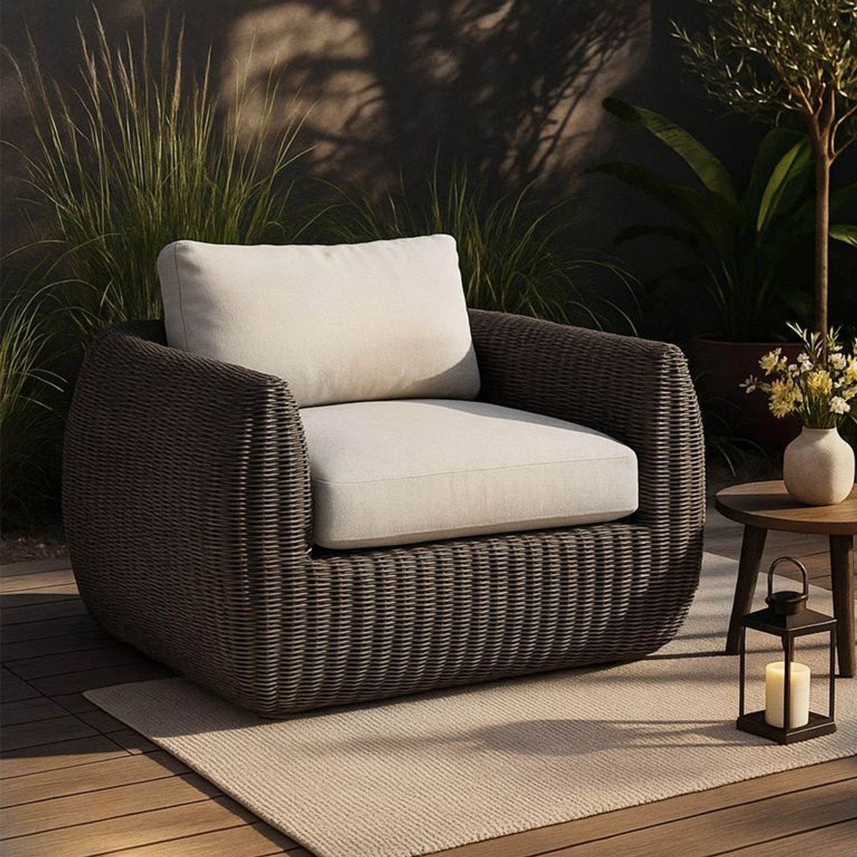 BASEMENT HOME - Sofá De Terraza Toscana 1 Cuerpo