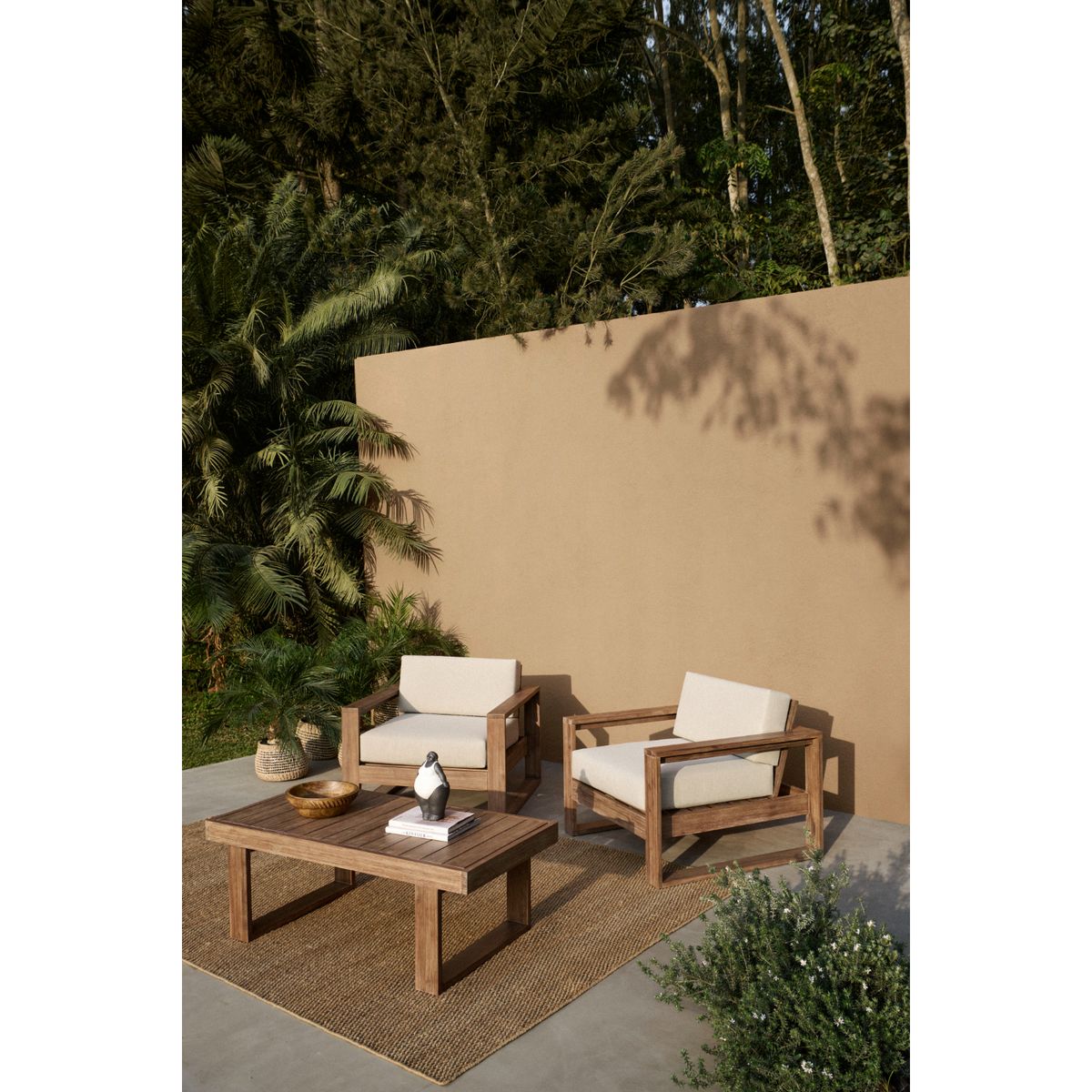 BASEMENT HOME - Mesa De Centro De Terraza Laguna Madera