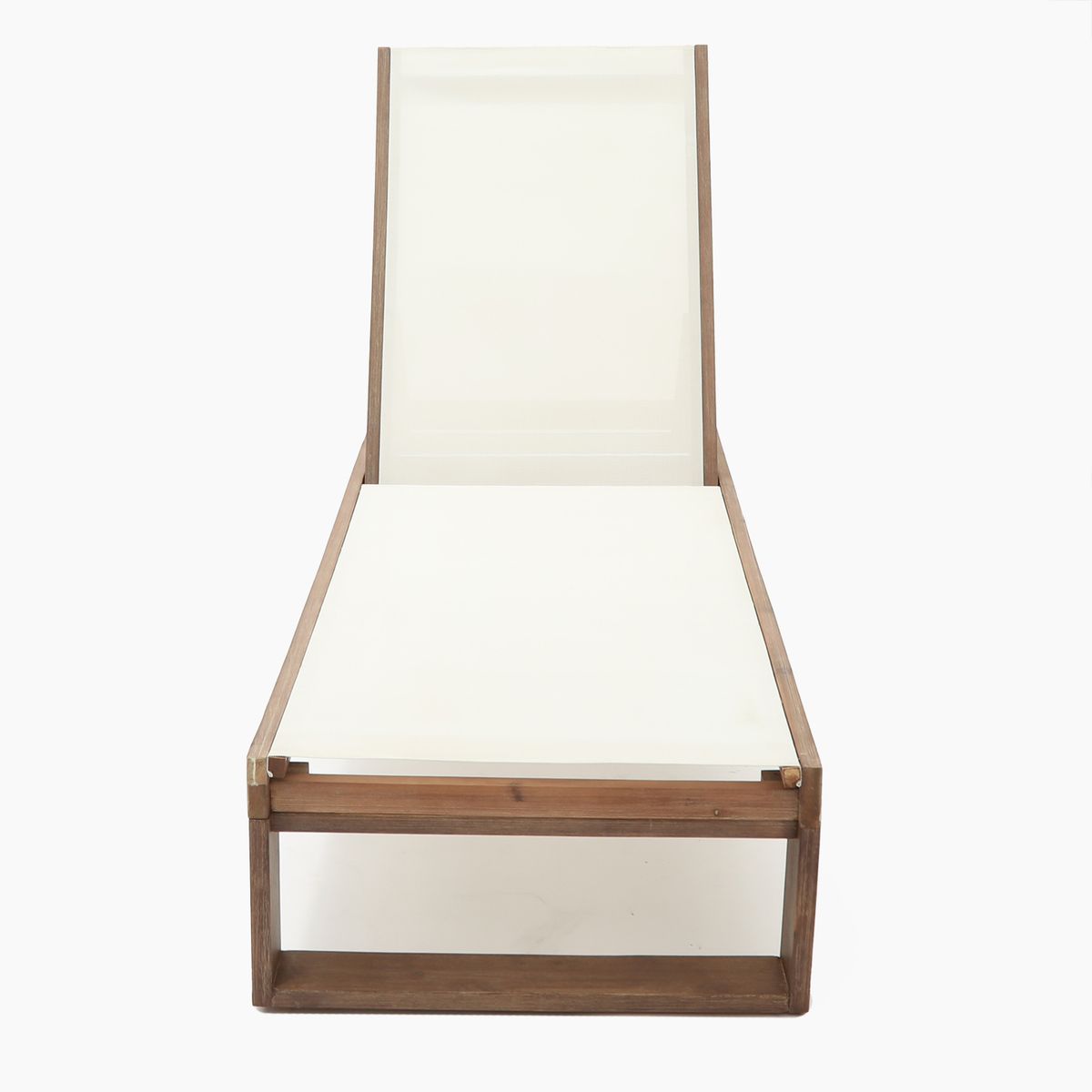 BASEMENT HOME - Reposera Reclinable De Madera Laguna