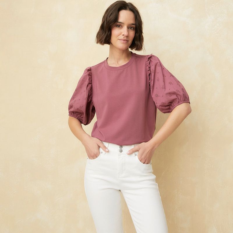 UNIVERSITY CLUB - Polo Manga Larga Casual Mujer University Club