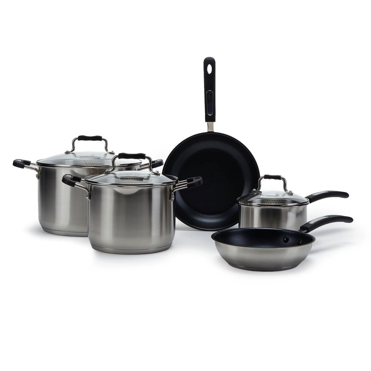 WURDEN - Juego De Ollas 8 Piezas Acero Inoxidable