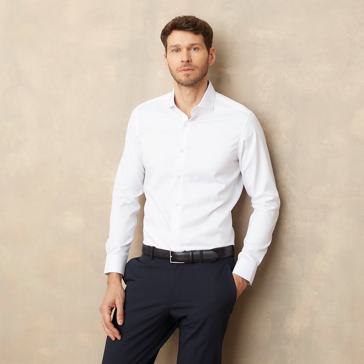 WOLF&HANK - Camisa 100% Algodón Casual Hombre Wolf&hank