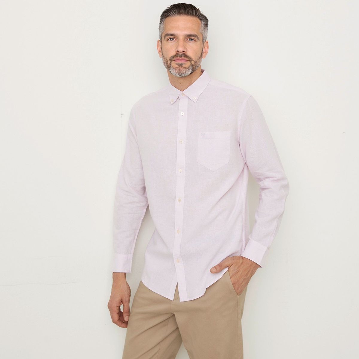 CHRISTIAN LACROIX - Camisa Casual Regular Fit Hombre Christian Lacroix