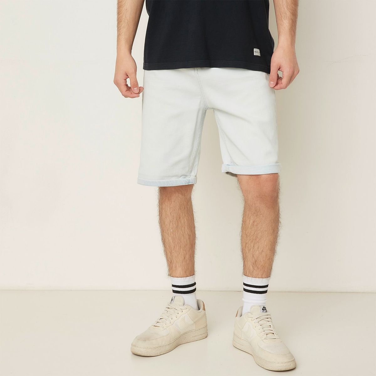 BEARCLIFF - Short Denim Casual Hombre Bearcliff