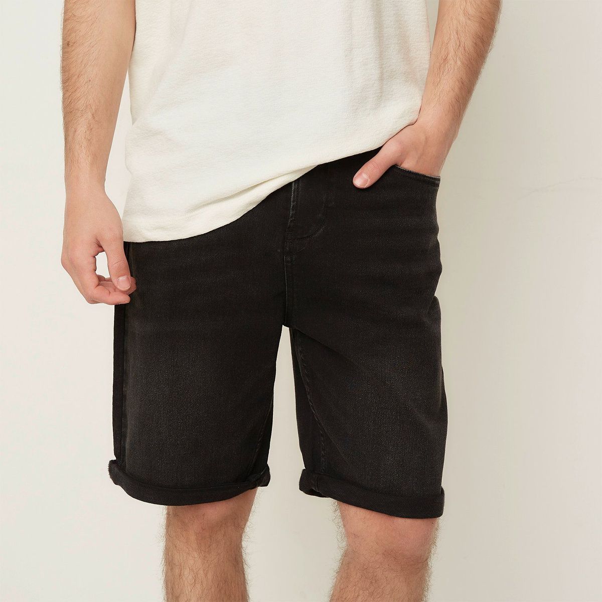 BEARCLIFF - Short Denim Casual Hombre Bearcliff