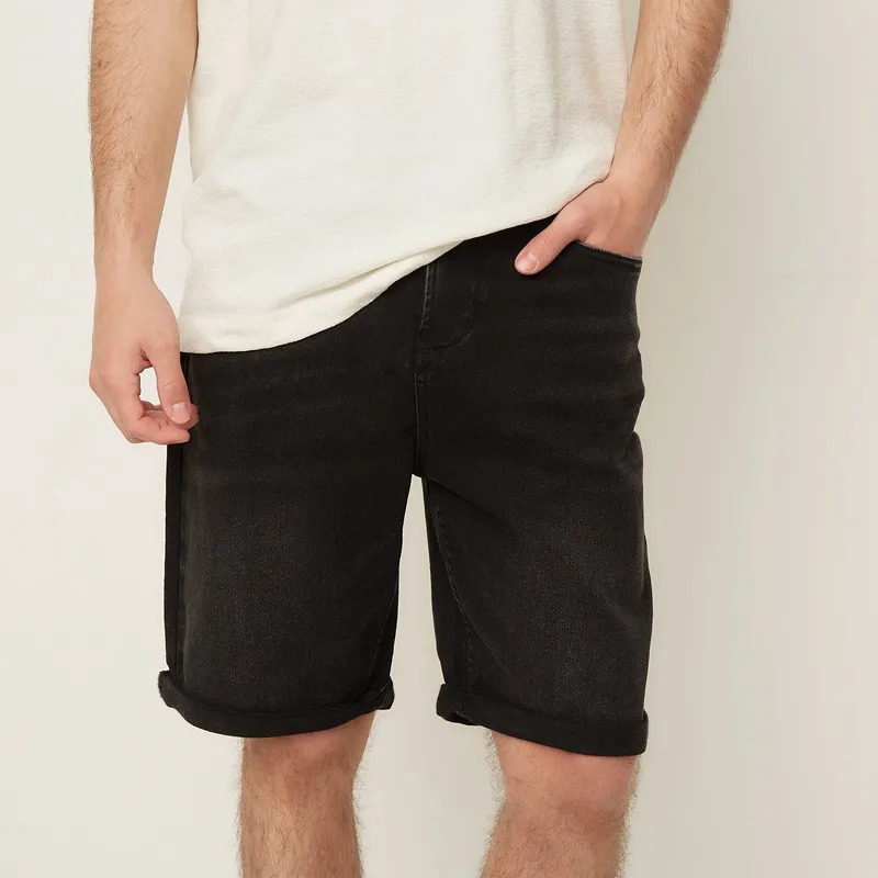 BEARCLIFF - Short Denim Casual Hombre Bearcliff