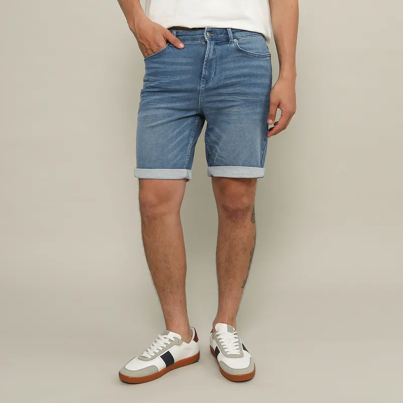 BEARCLIFF - Short Denim Casual Hombre Bearcliff