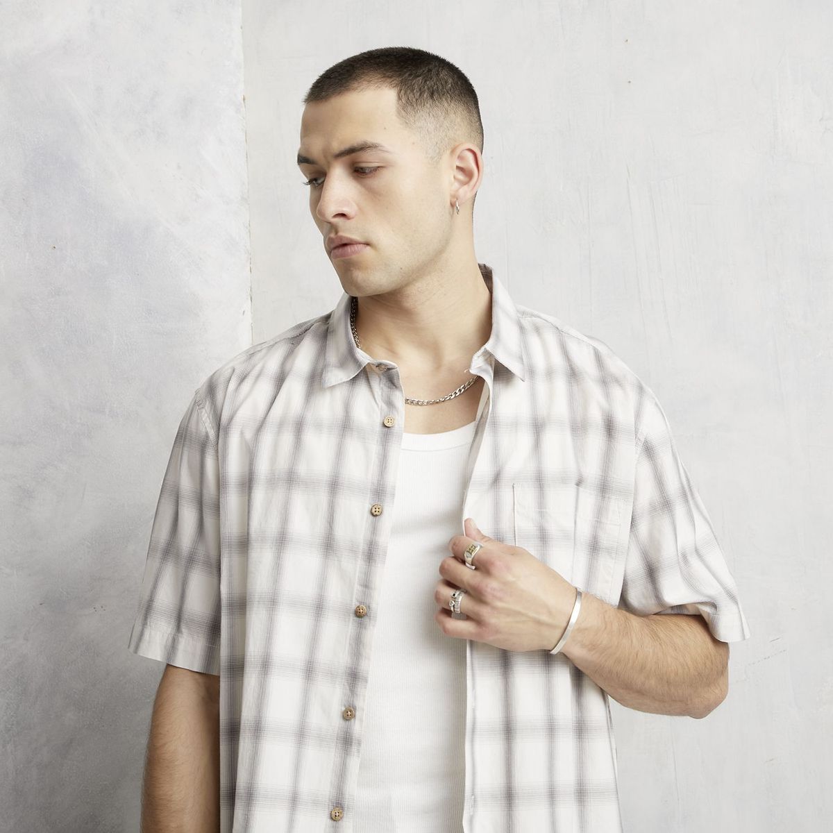 DENIMLAB - Camisa 100% Algodón Boxy Fit Hombre Denimlab