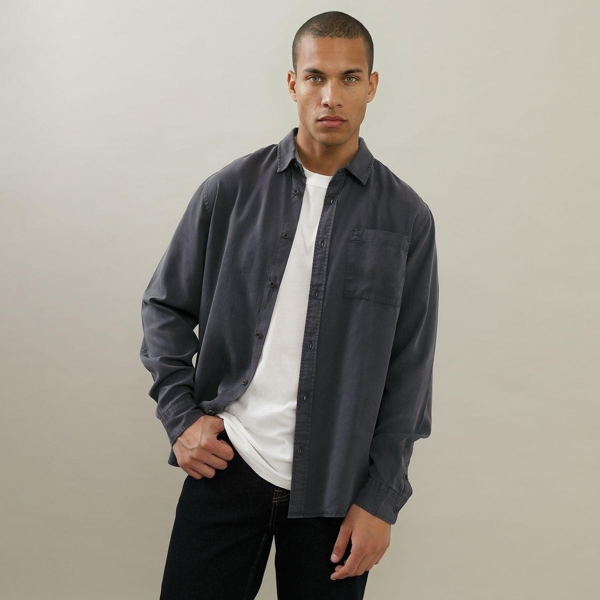 DENIMLAB - Camisa Regular Fit Hombre Denimlab