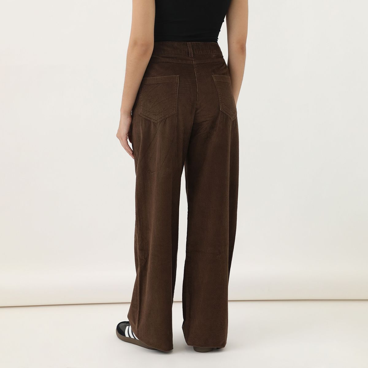 SYBILLA - Pantalón Wide 100% Algodón Mujer Sybilla