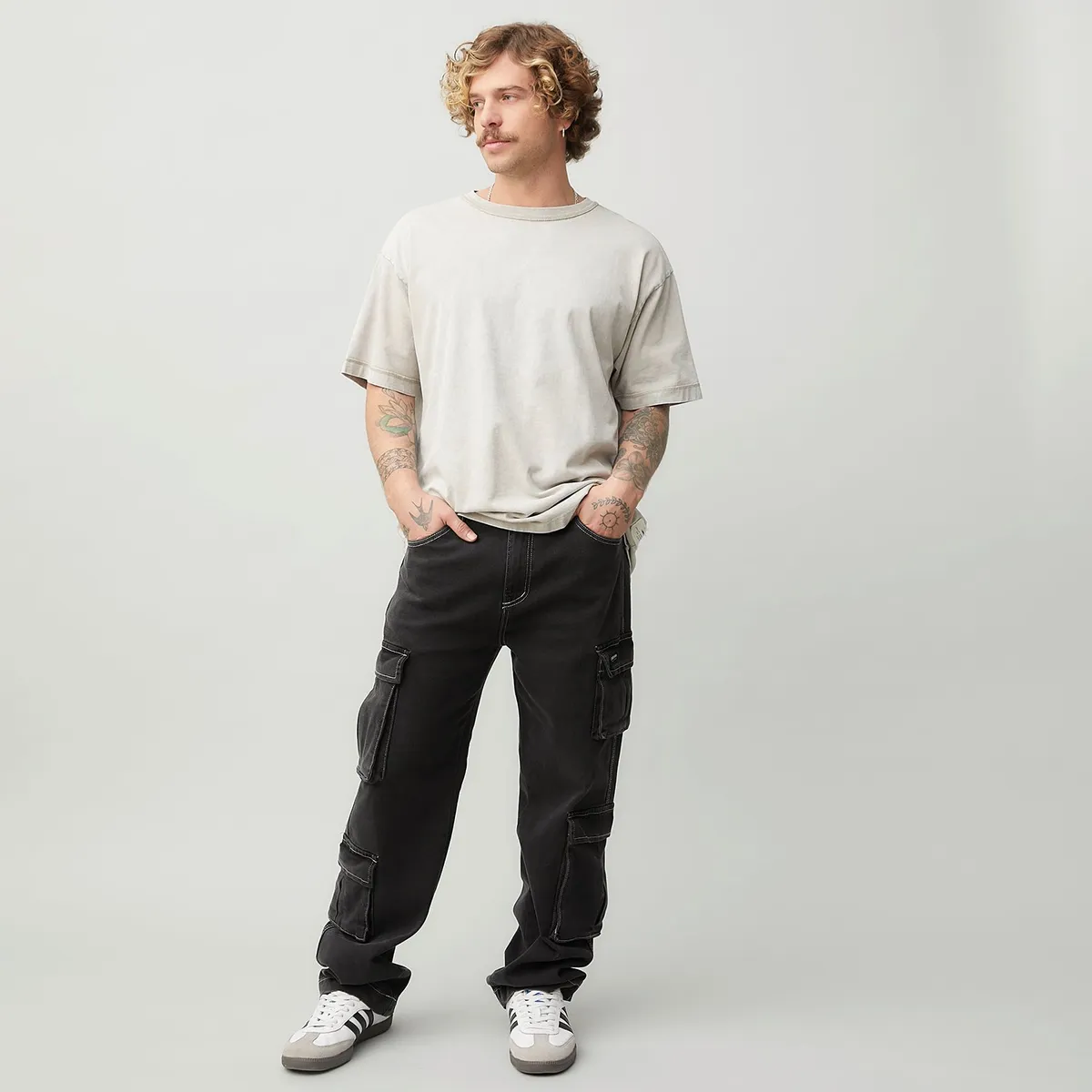 DENIMLAB - Jean Algodón Baggy Fit Hombre Denimlab