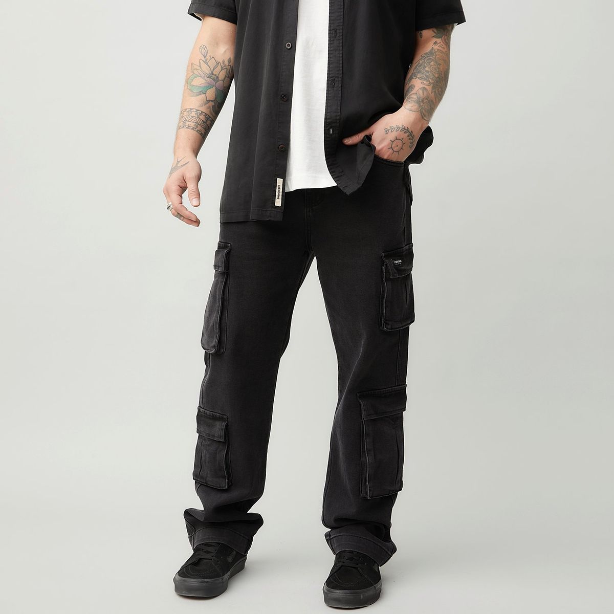 DENIMLAB - Jean Algodón Baggy Fit Hombre Denimlab